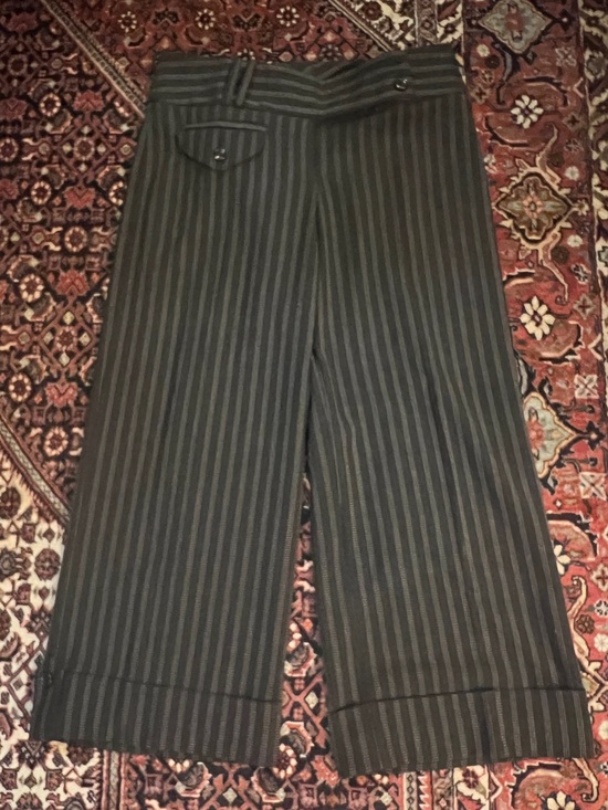 bebe Pants - bebe Vintage Y2K Charcoal Pinstripe Cropped Capri Dress Pants Size S